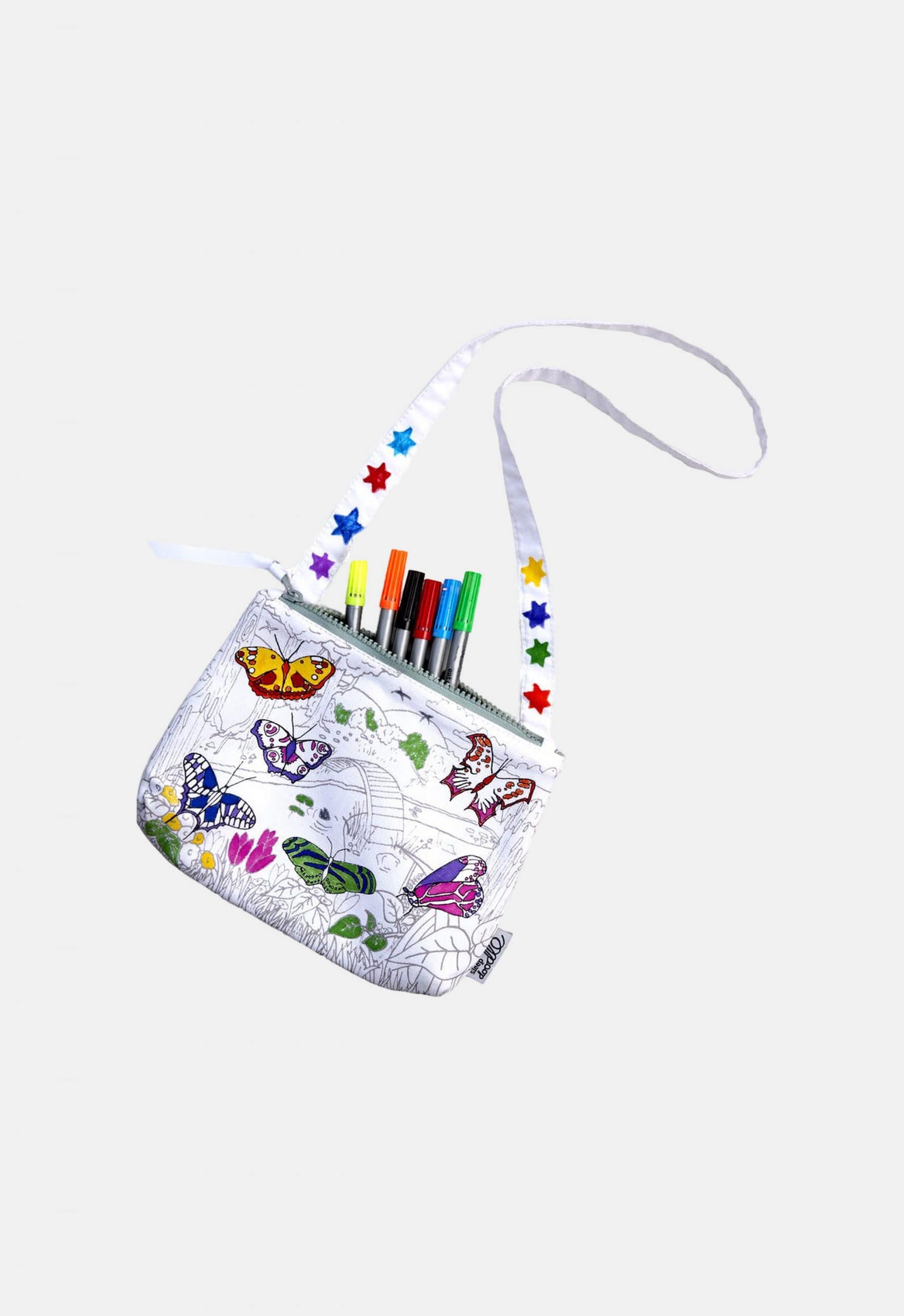 Eat Sleep Doodle Herkleurbare handtas ‘Vlinder’ (230789)