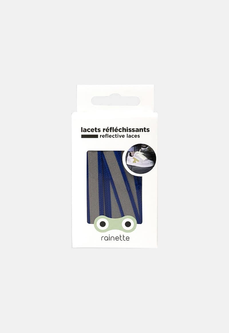 Rainette Reflecterende veters – blauw (230803)