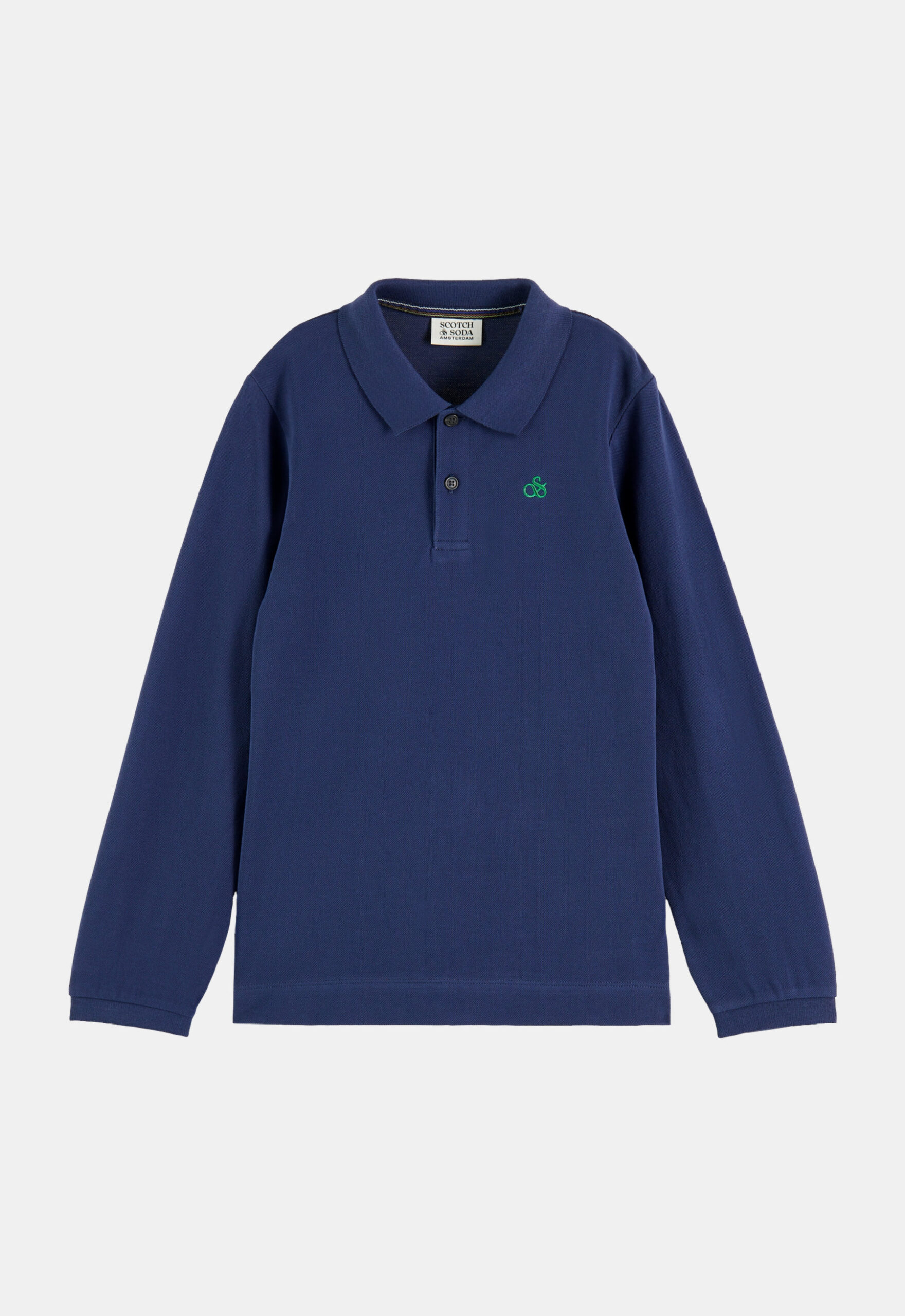 Scotch & Soda Pique Polo met Lange Mouwen (226990)