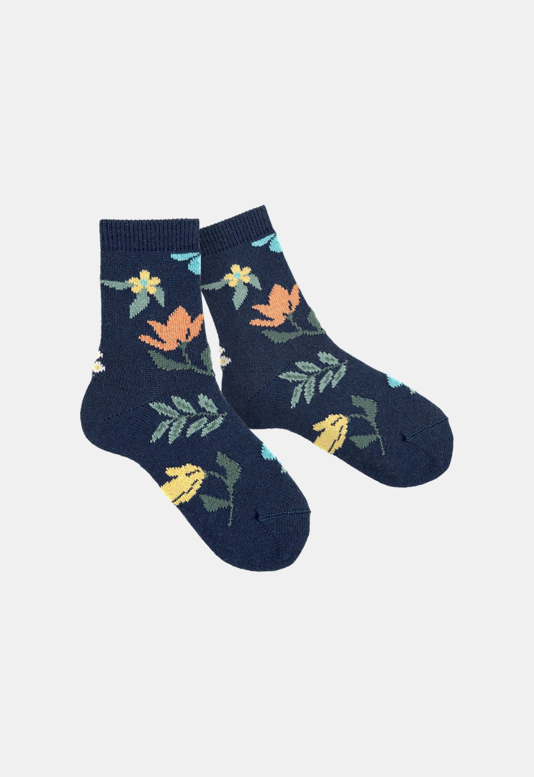 Cóndor Merino Wollen Sokken met Bloemenprint ‘Marino’ (235772)