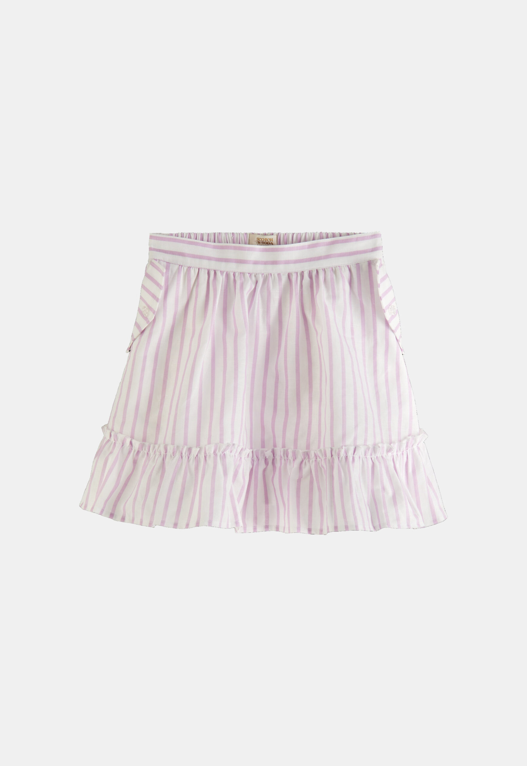 Scotch & Soda Gestreepte Rok in Linnenmix (227009)
