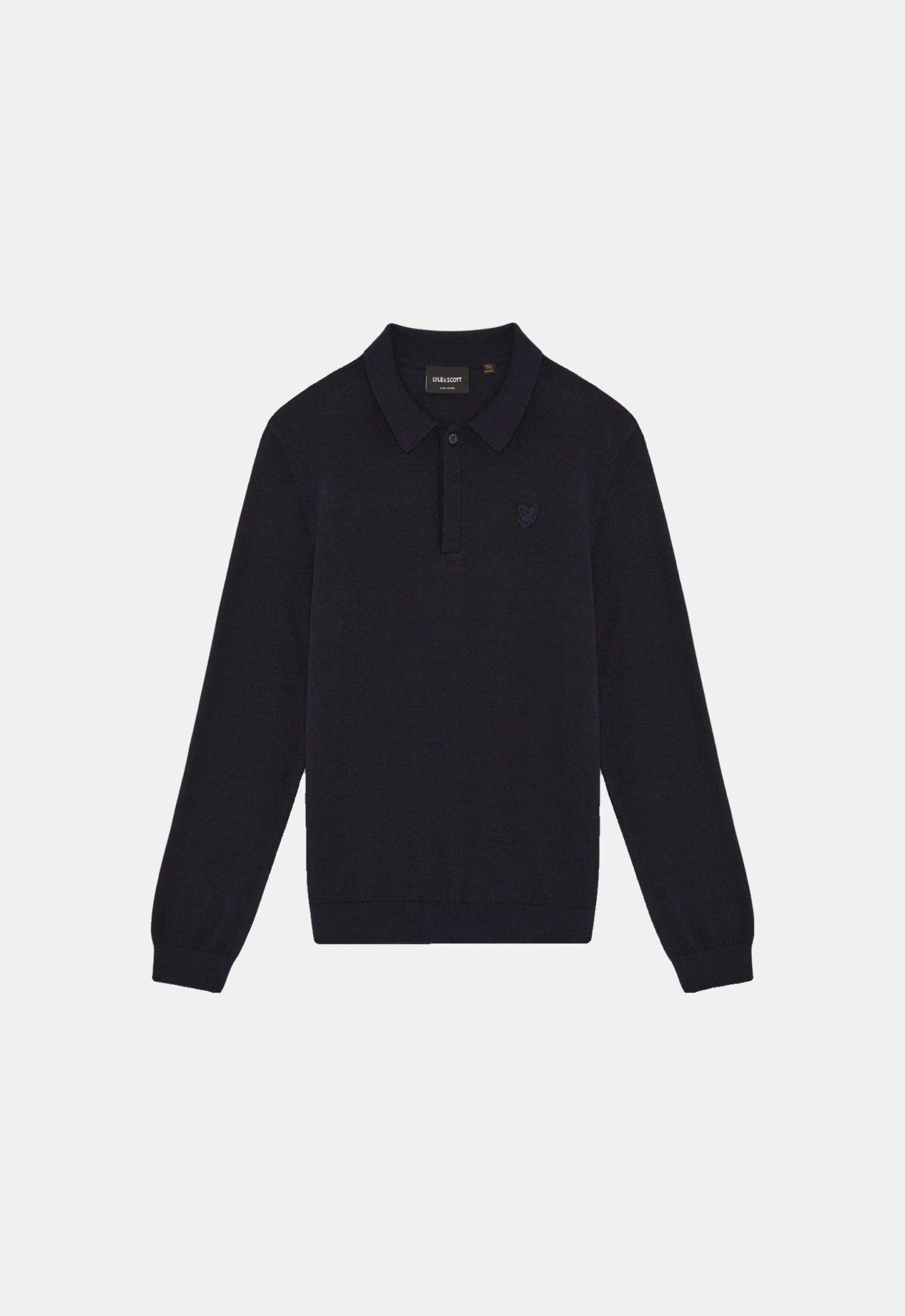 Lyle & Scott Gebreide Polo ‘Dark Navy’ (229901)