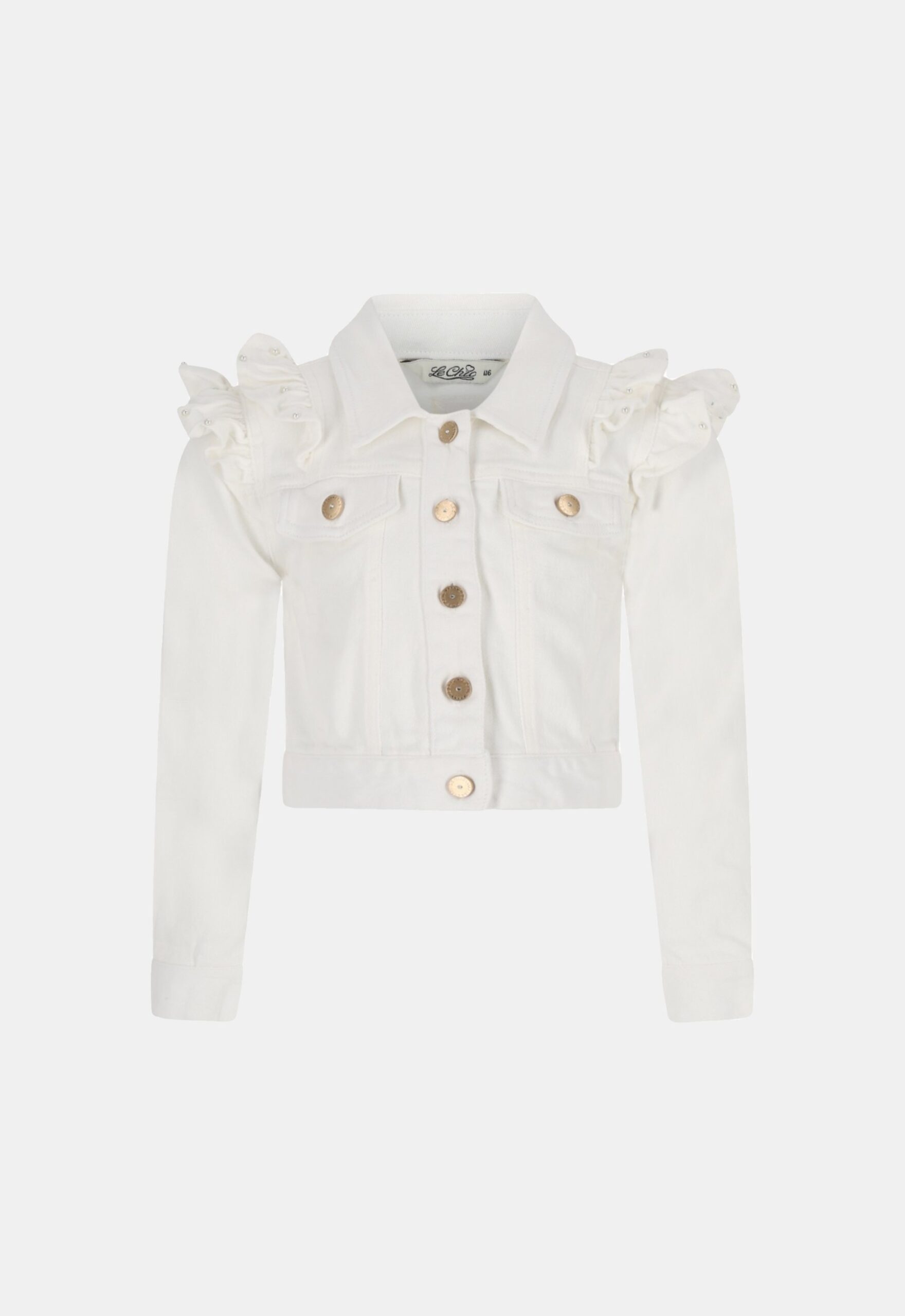 Le Chic Vest ‘Ally’ Off White Denim (229149)