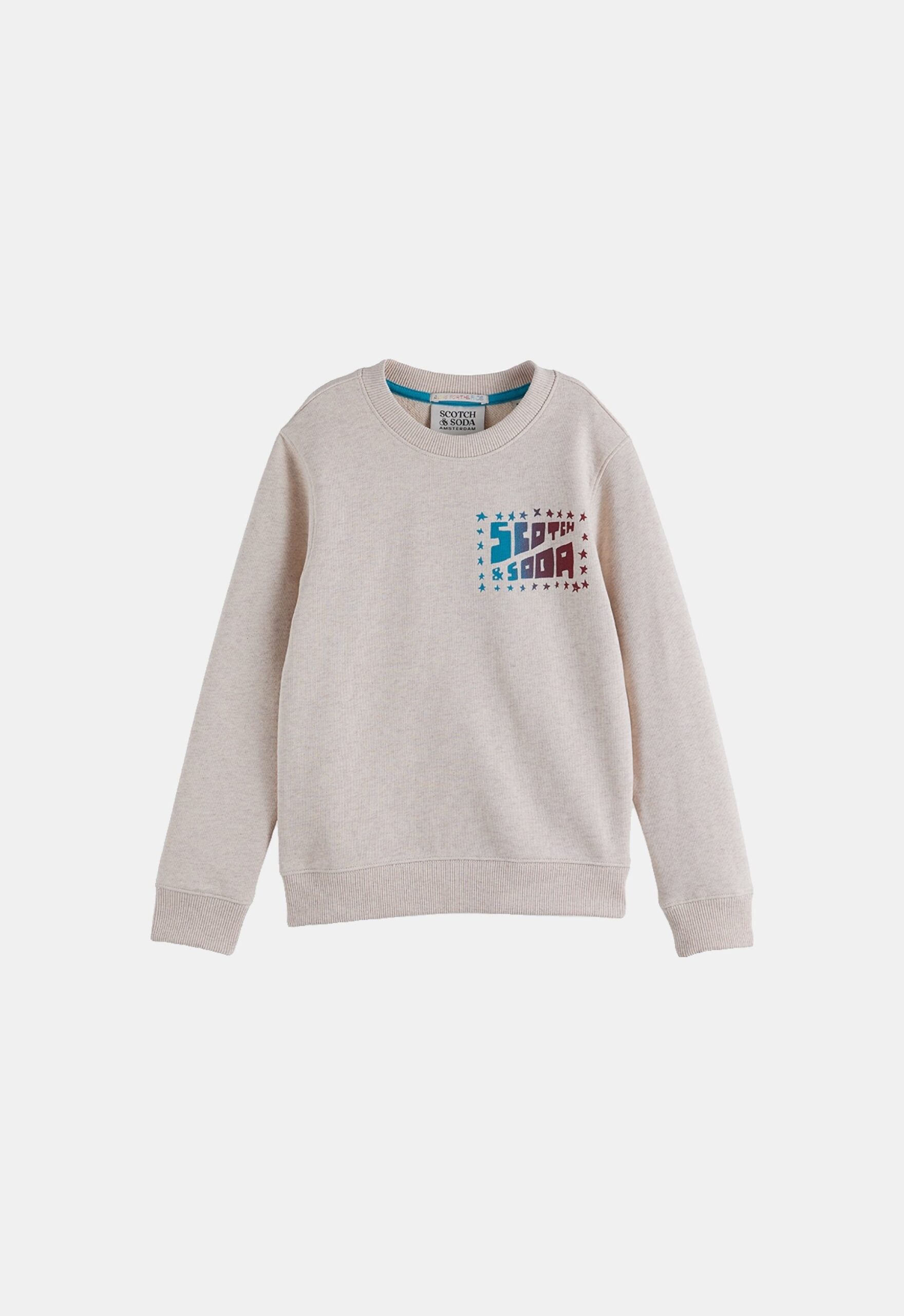 Scotch & Soda Sweater ‘Artwork Ecru Melange’ (235735)