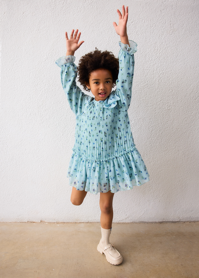 Mayoral Jurk ‘Retro Blue’ (226947) Mayoral Jurk ‘Retro Blue’ (226947)