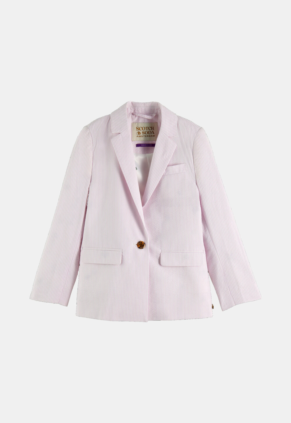 Scotch & Soda Gestreepte Seersucker Blazer (227008)
