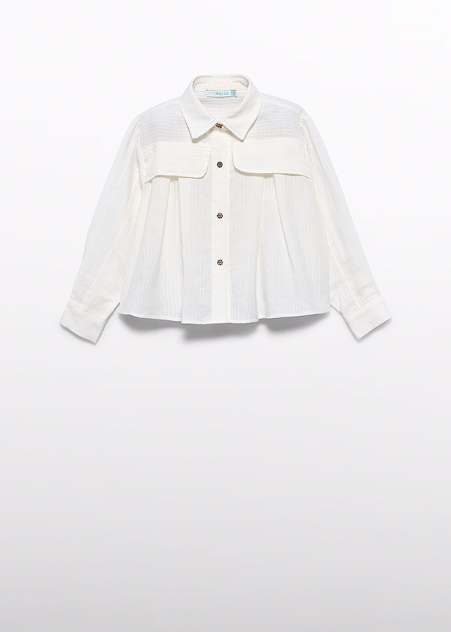 Abel & Lula Hemd ‘Ivory Plackets’ (226959)